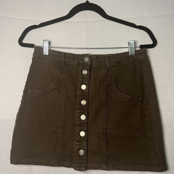 Altar'd State Dresses & Skirts - Altar’d State Button Up Mini Skirt with cargo pockets Medium Green - 0403